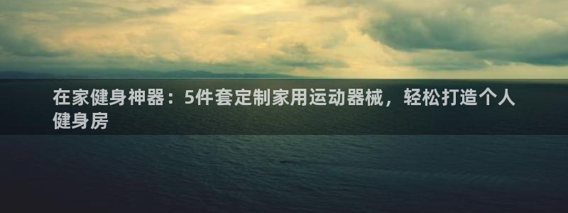 尊龙凯时官网首页:在家健身神器:5件套定制家用运动器械,轻松